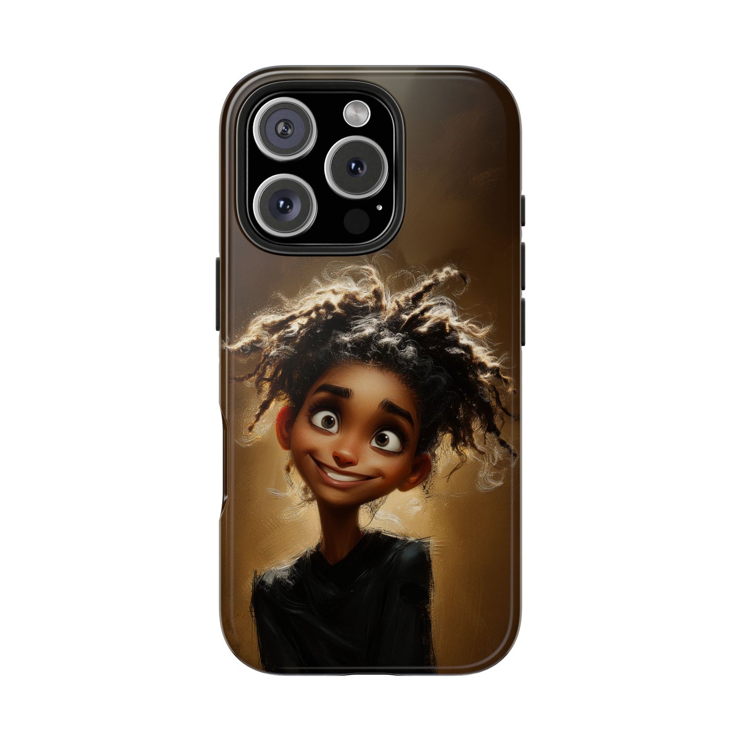 Whimsical Tough Phone Case with Playful Character Design
