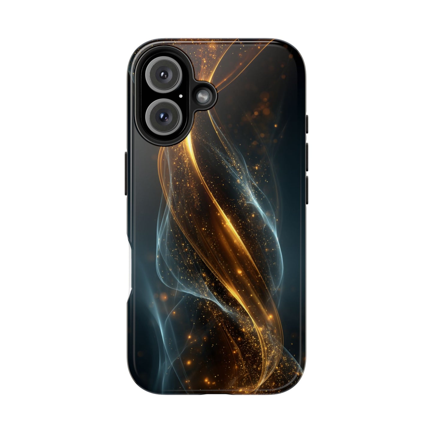 Stylish Tough Phone Case with Elegant Swirl Design