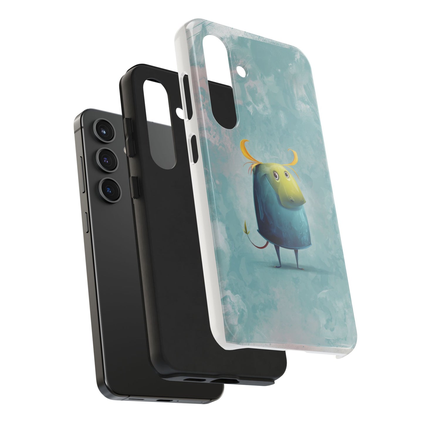 Cute Cartoon Bull Tough Phone Case - Durable & Fun Protection