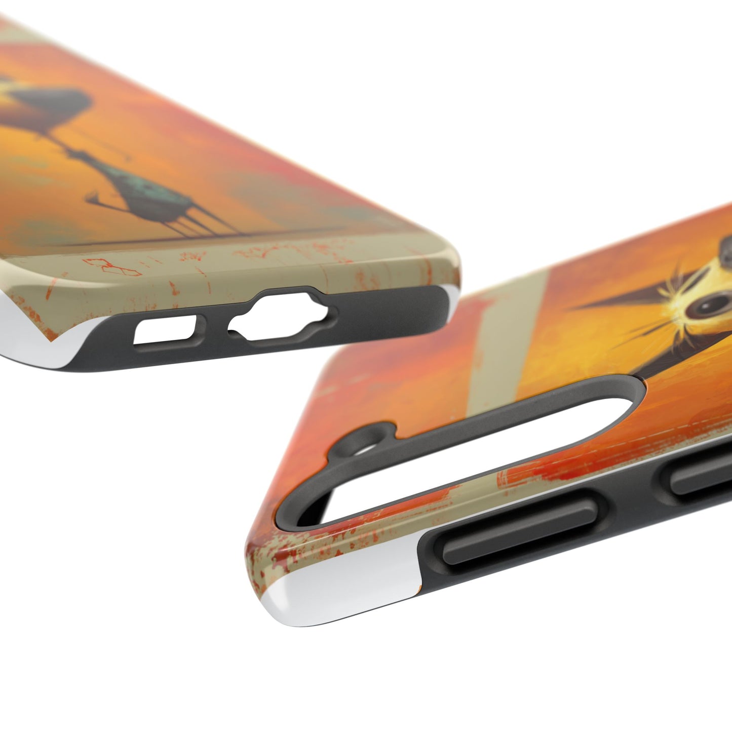 Whimsical Dog Art Tough Phone Case - Fun & Stylish Pet Lover Gift