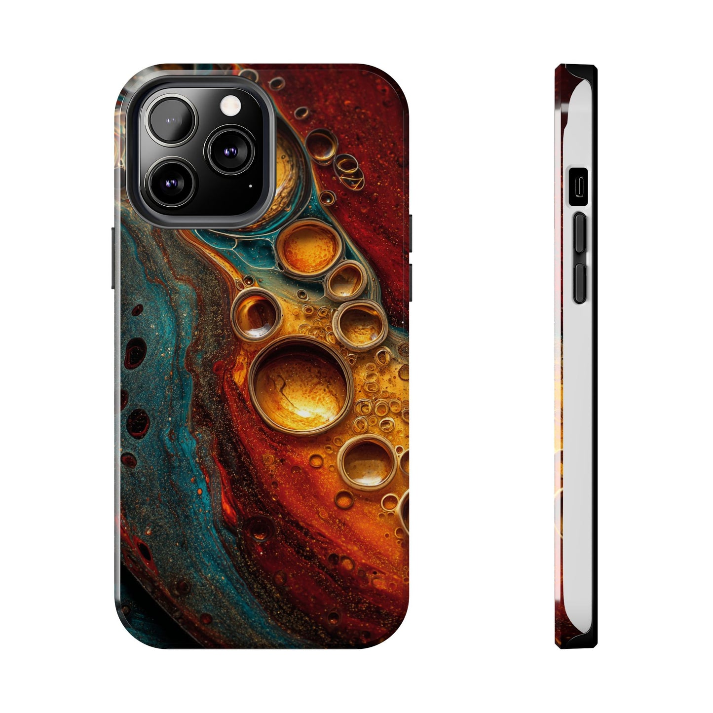 Abstract Art Tough Phone Case - Unique Colorful Design