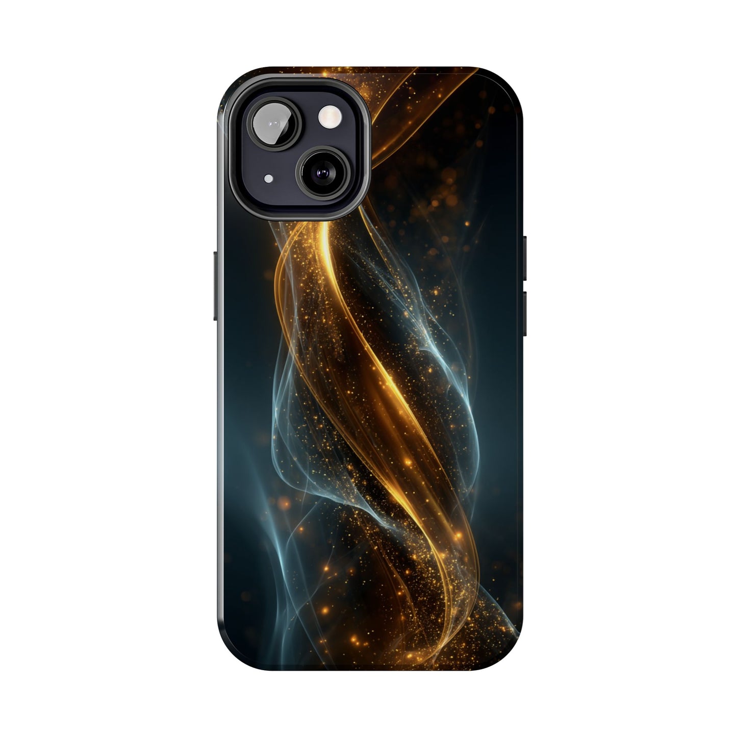Stylish Tough Phone Case with Elegant Swirl Design