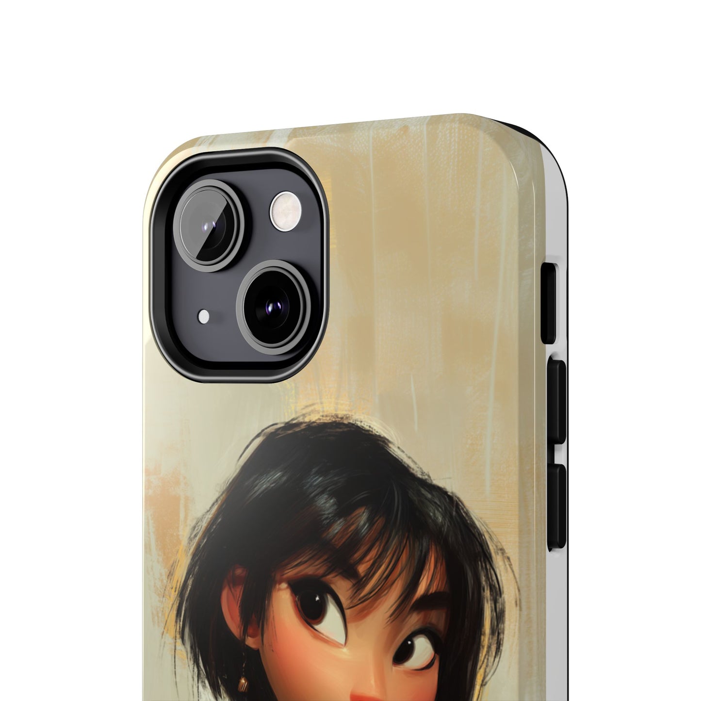 Artistic Tough Phone Case - Cute Character Design for Kids and Teens