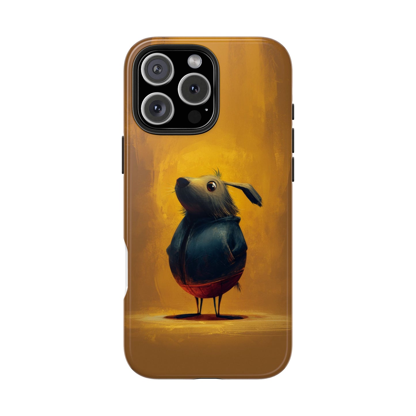 Whimsical Dog Art Tough Phone Case - Durable & Stylish