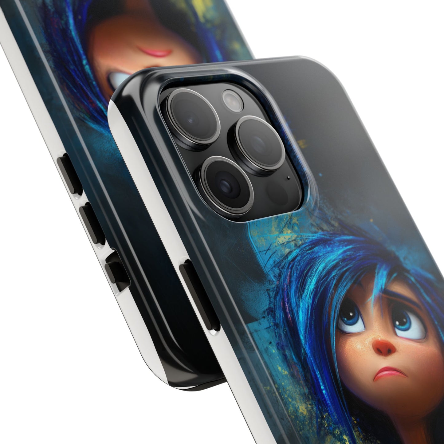 Unique Artsy Tough Phone Case – Emotional Abstract Design for Creative Souls