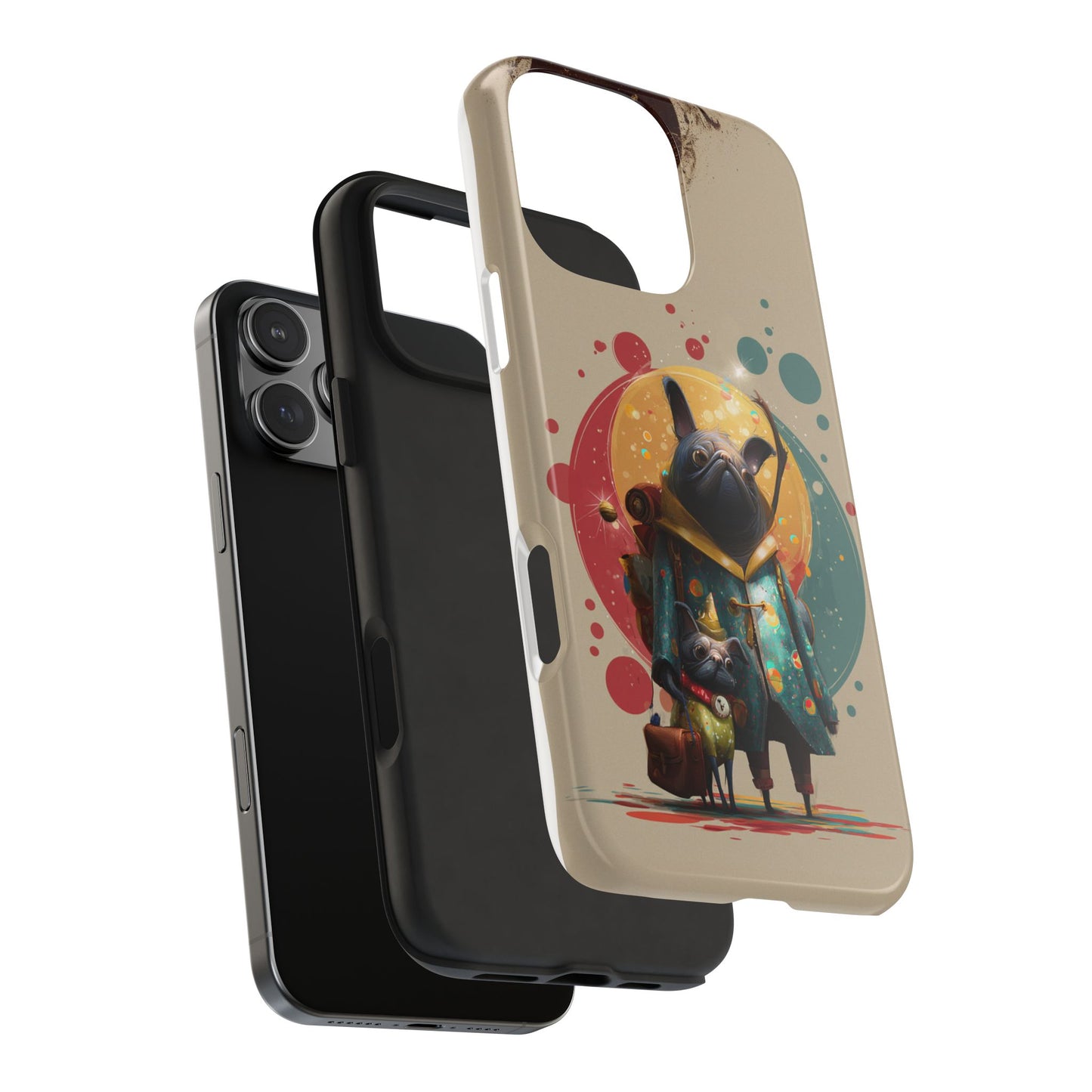 Whimsical Pet-Inspired Tough Phone Case - Perfect for Animal Lovers