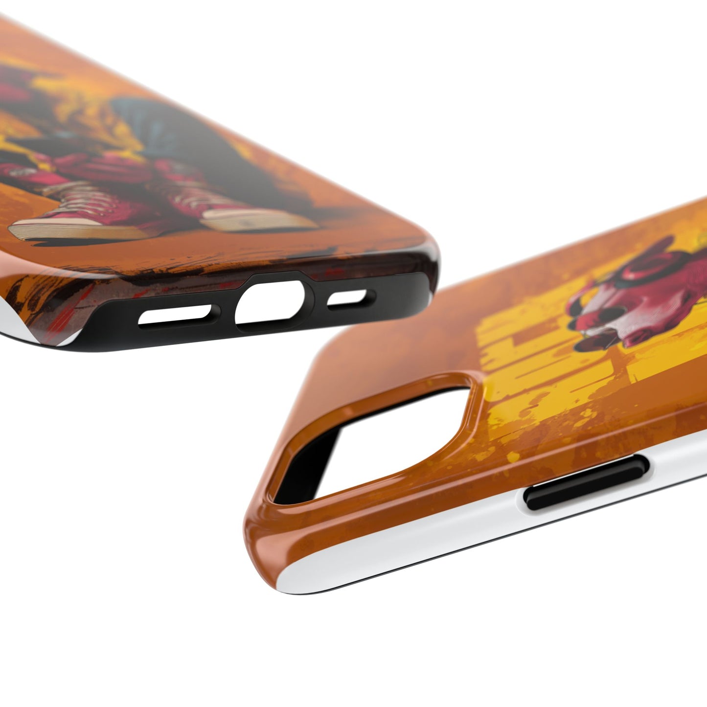 Dog with Pink Sunglasses and Headphones Tough Phone Case