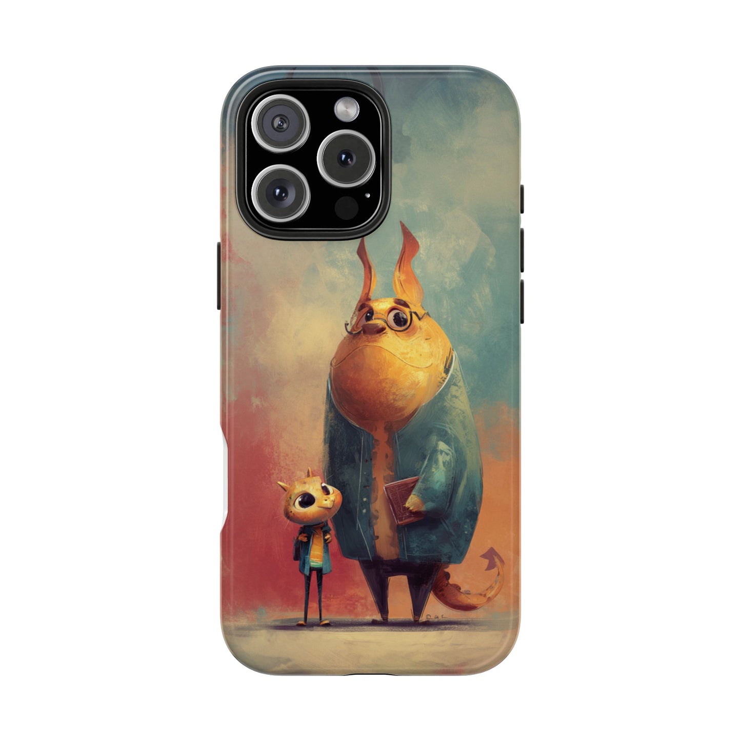 Animal Art Tough Phone Cases, Cute Character Phone Protector, Unique Cartoon Phone Cover, Fun Gift for Kids, Birthday or Holiday Present