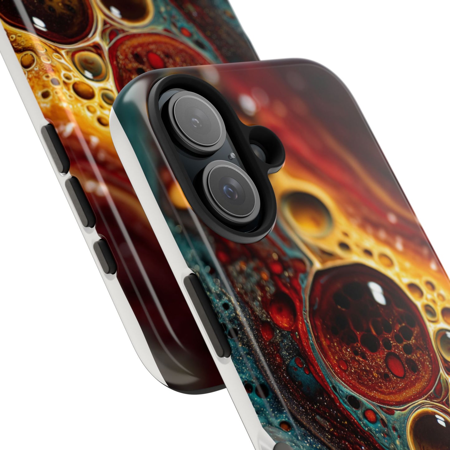Vibrant Abstract Tough Phone Case - Unique Art for Stylish Protection