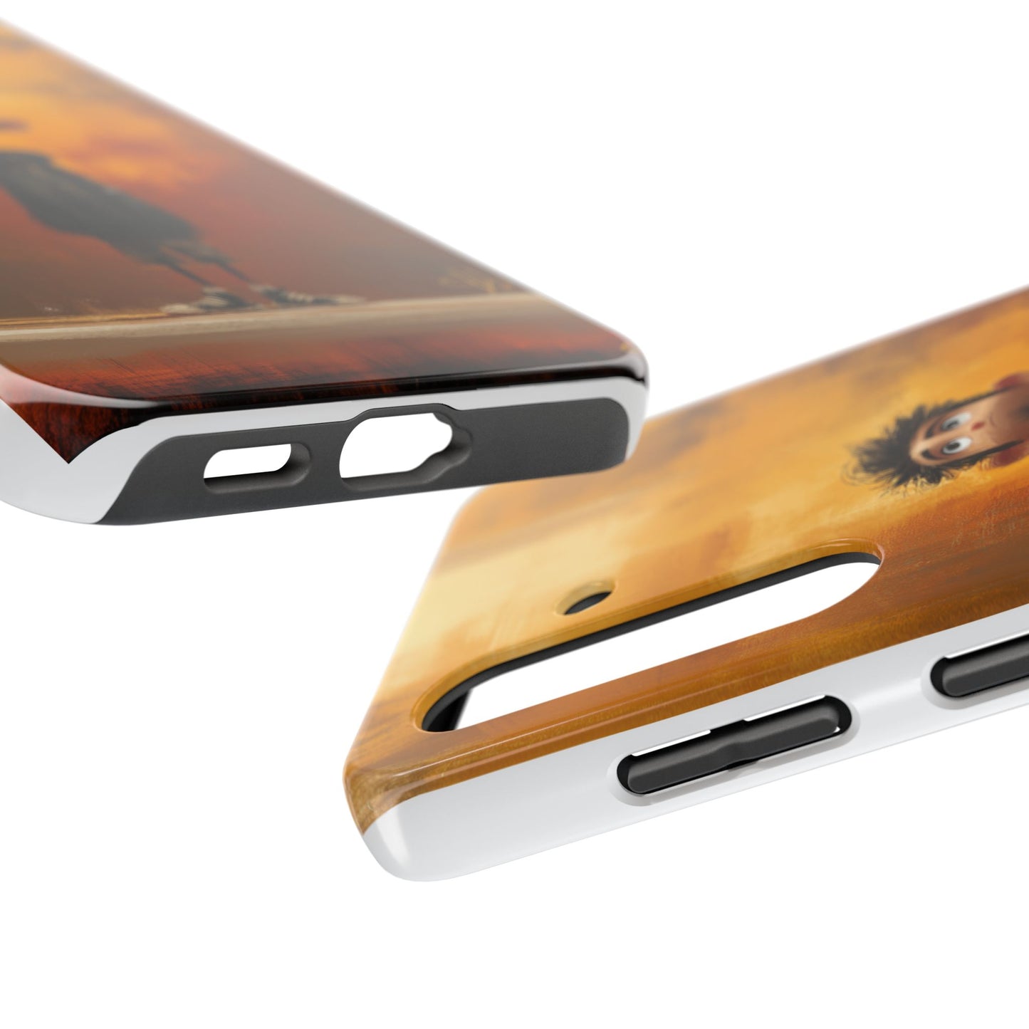 Unique Tough Phone Cases with Artistic Boy Design - Perfect for Kids and Teens