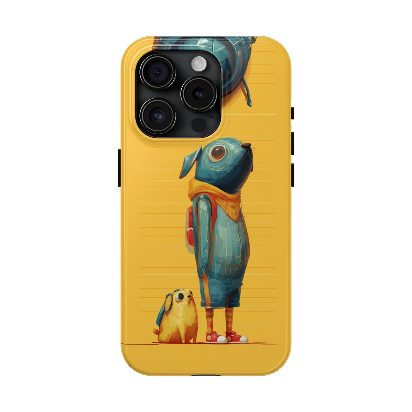 Colorful Animal Art Tough Phone Case - Perfect for Pet Lovers & Kids