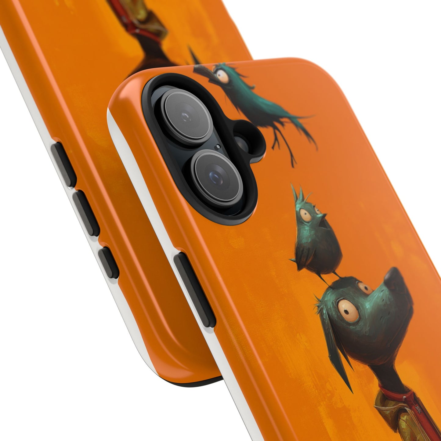 Fun Dog & Bird Tough Phone Cases - Quirky Animal Art for Pet Lovers
