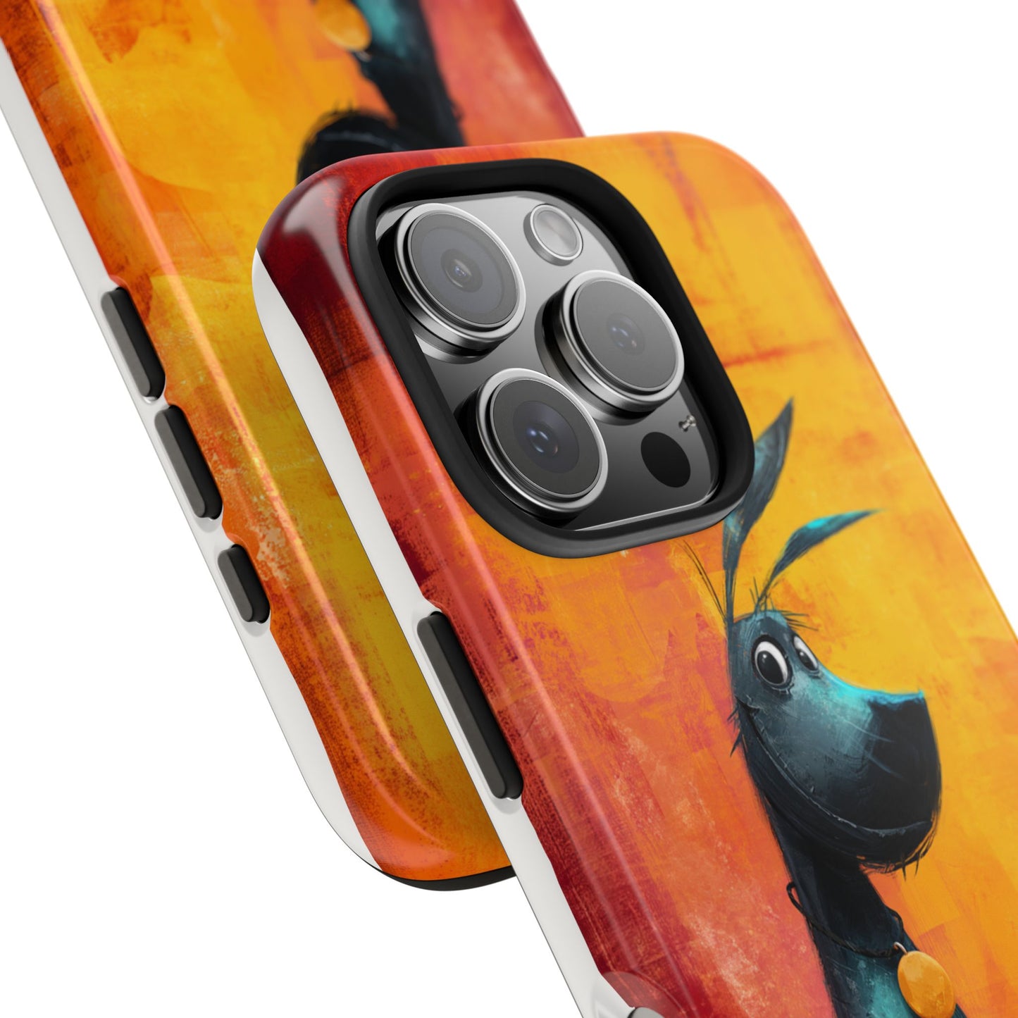 Colorful Dog & Cat Tough Phone Case – Fun Pet Lover Accessory