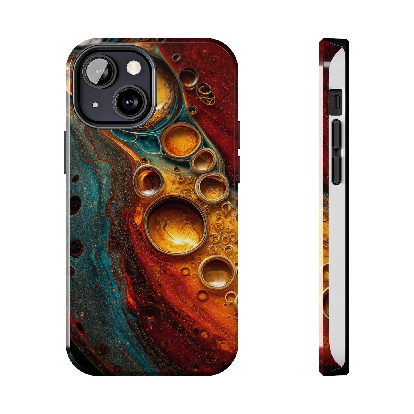 Abstract Art Tough Phone Case - Unique Colorful Design