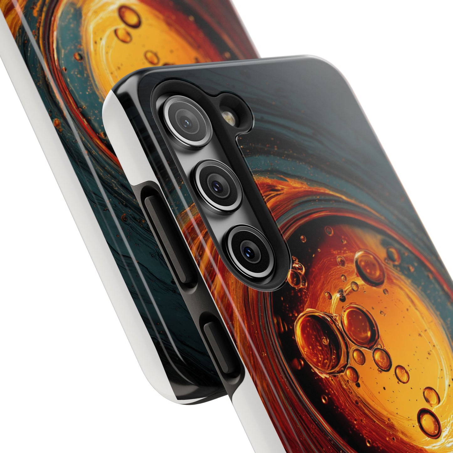 Vibrant Abstract Phone Case with Bubble Design - Tough & Stylish