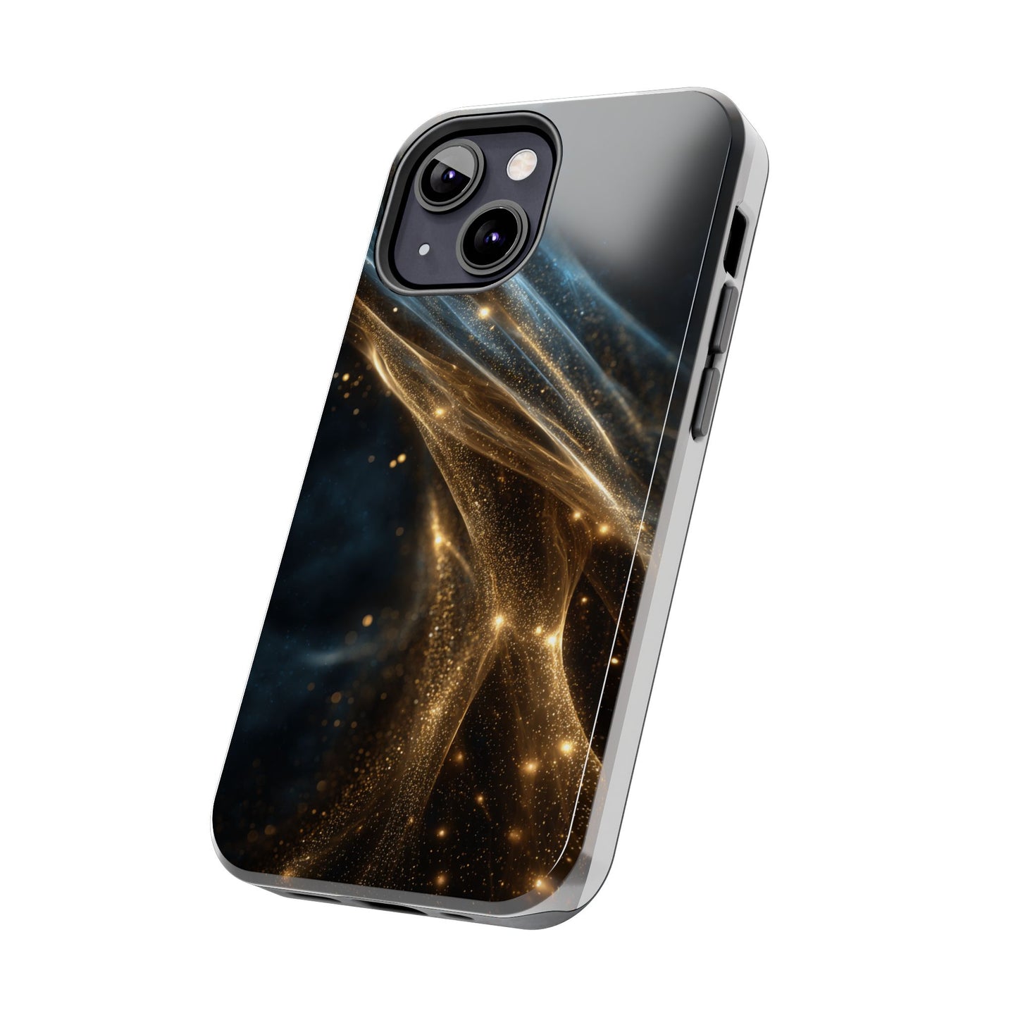 Stunning Gold Swirl Tough Phone Case - Stylish Protection with Elegance