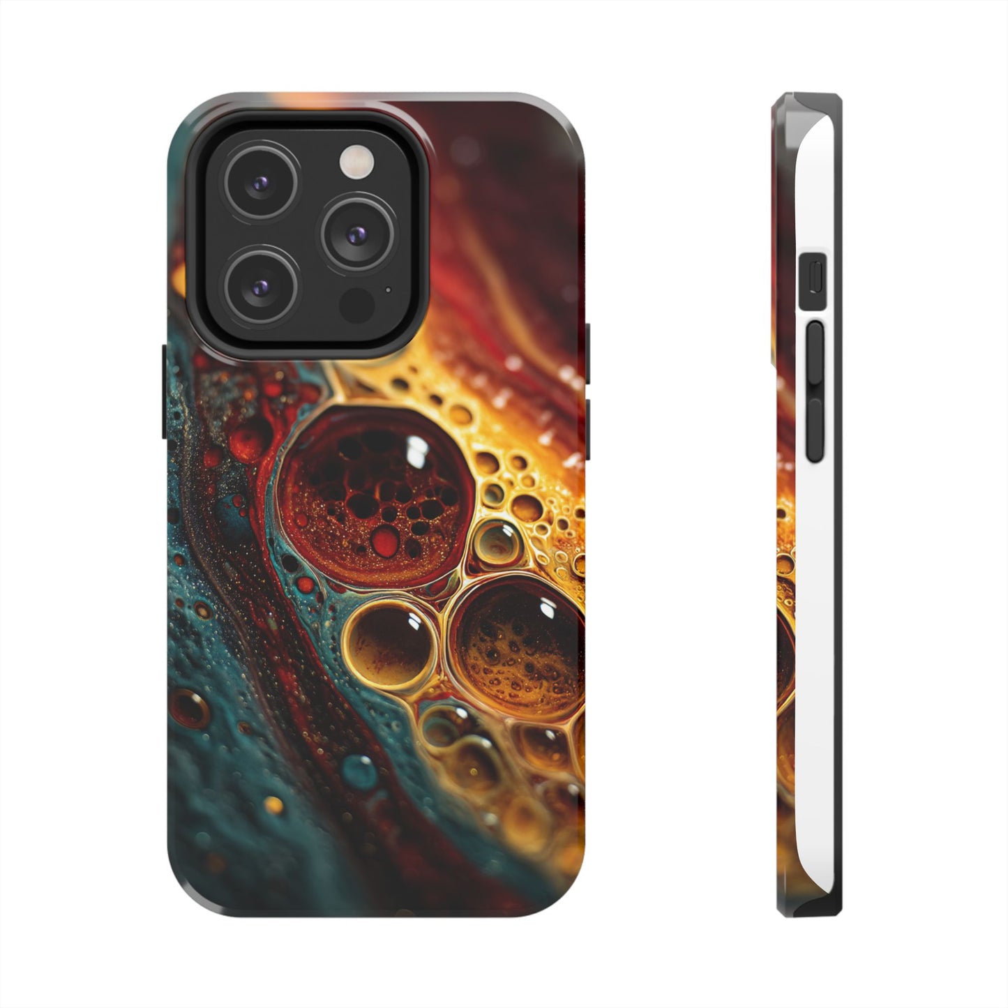 Vibrant Abstract Tough Phone Case - Unique Art for Stylish Protection