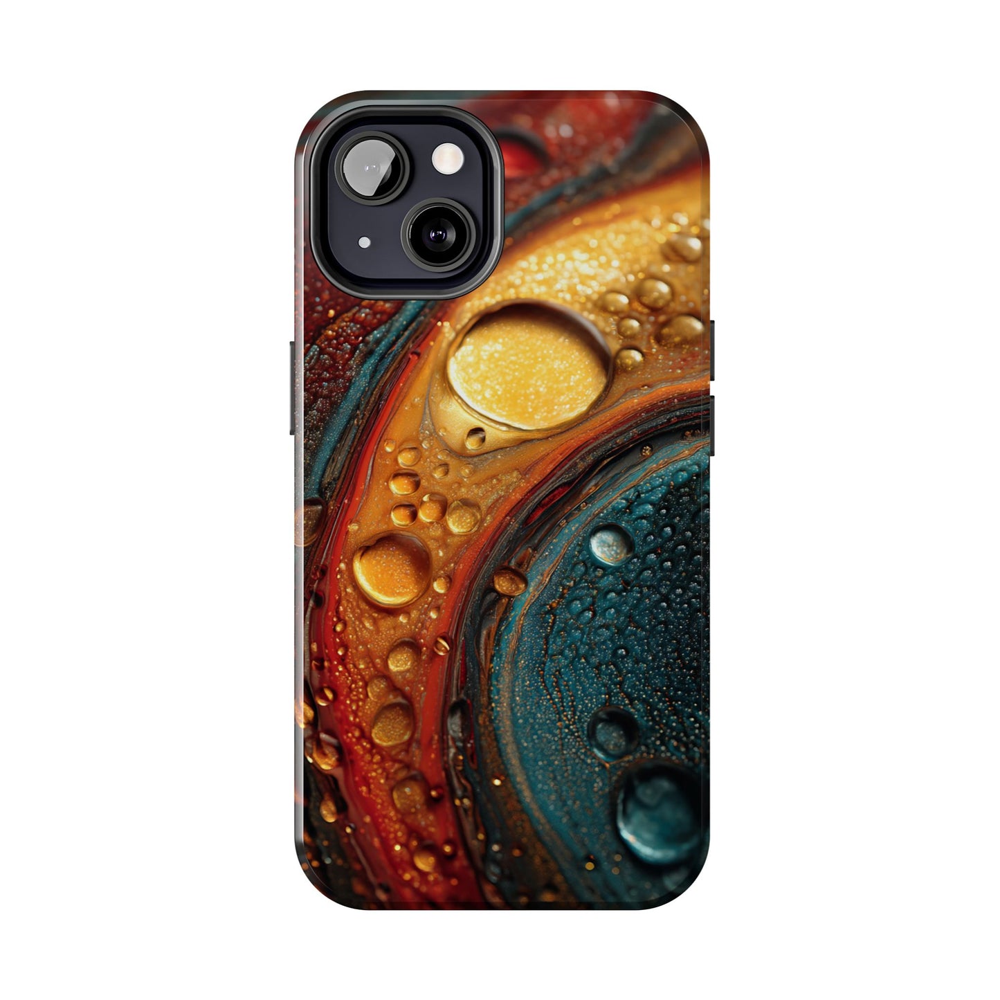 Vibrant Watercolor Tough Phone Case - Colorful Abstract Design