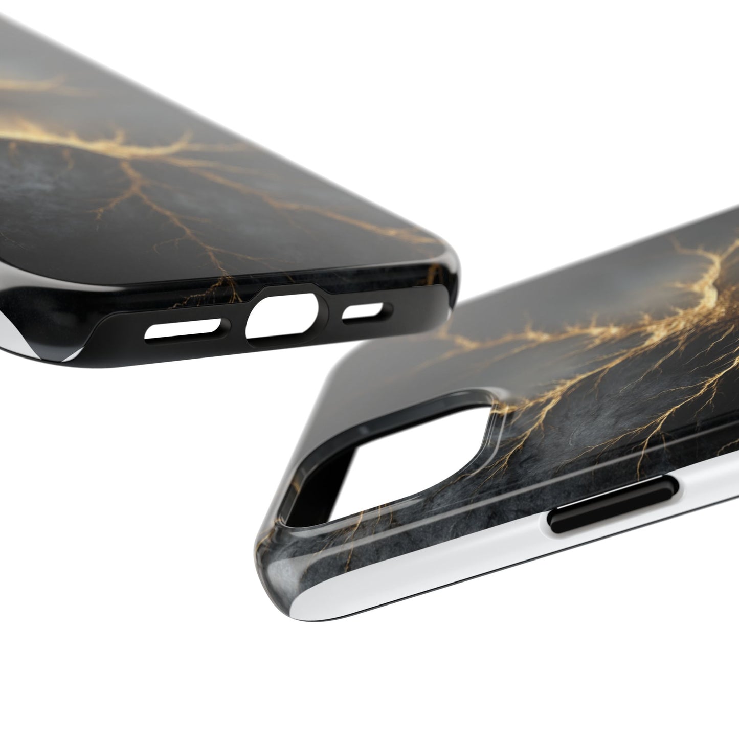 Electric Lightning Tough Phone Case - Durable Protection with Striking Design
