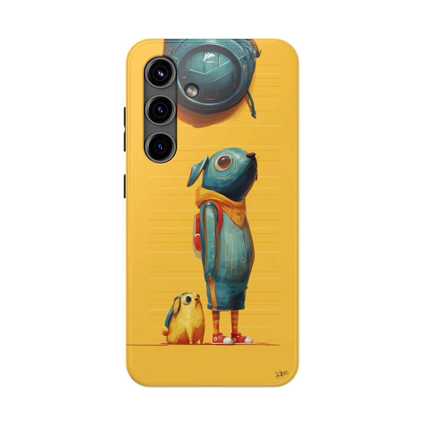 Colorful Animal Art Tough Phone Case - Perfect for Pet Lovers & Kids