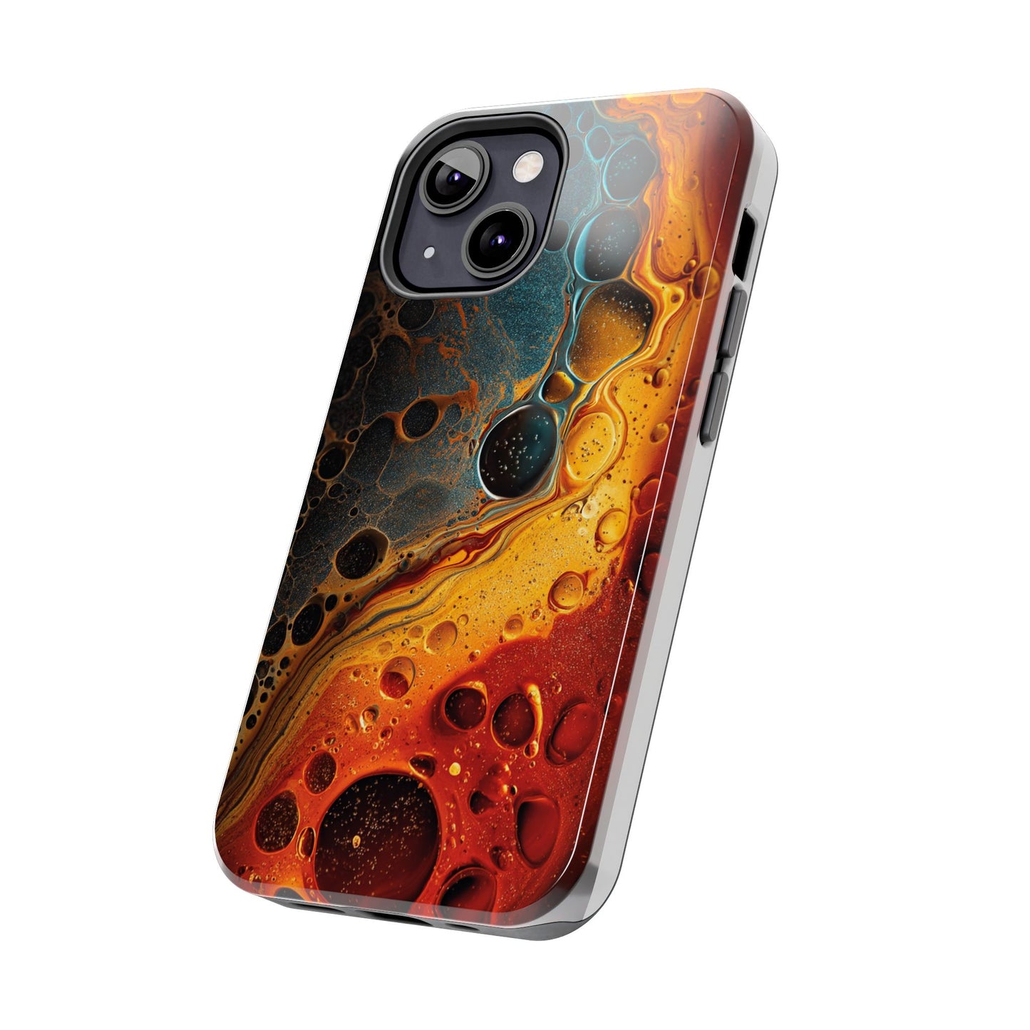 Abstract Lava Tough Phone Case - Vibrant Protective Cover for Adventurous Souls