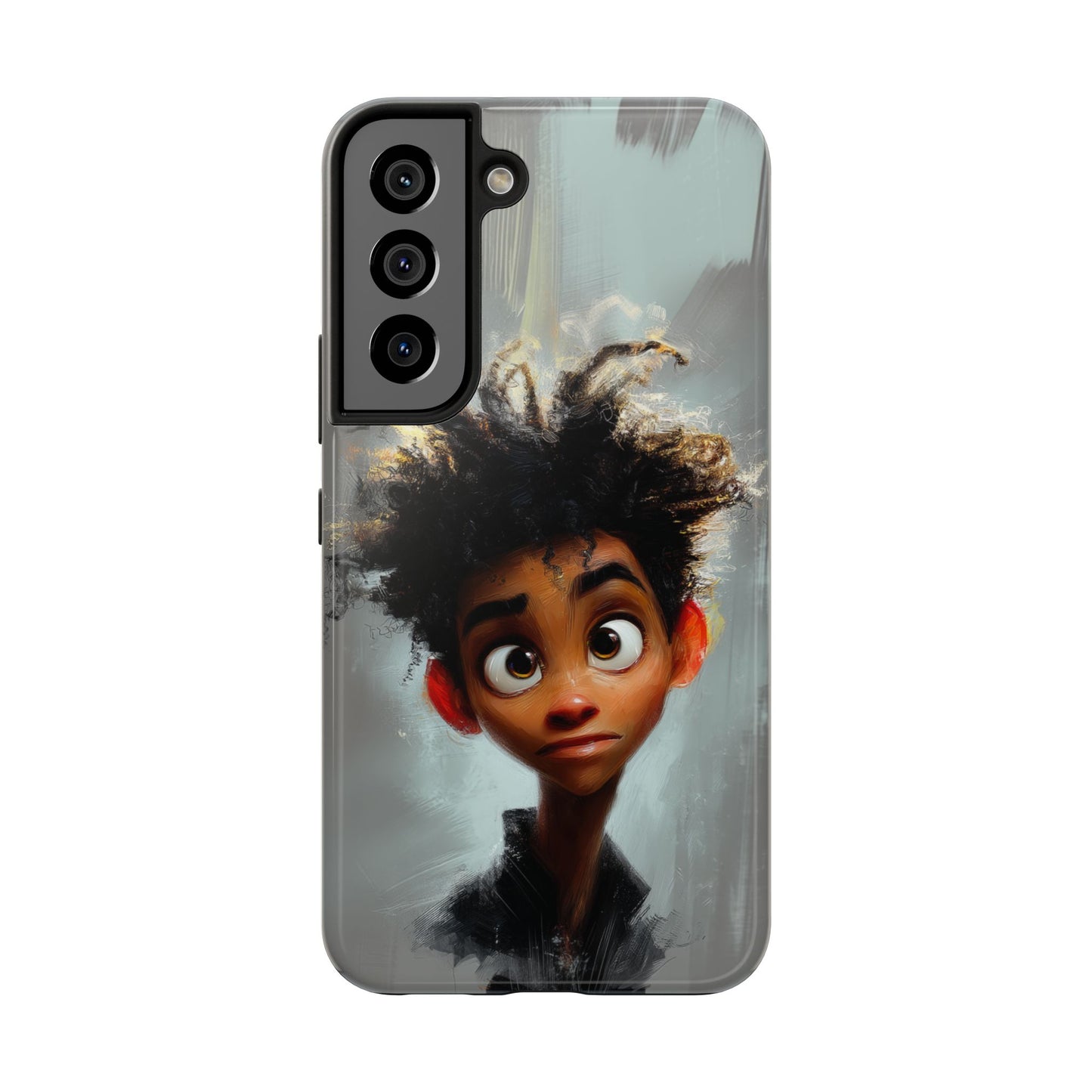 Artistic Tough Phone Case - Unique Design with Character - Great Gift Idea