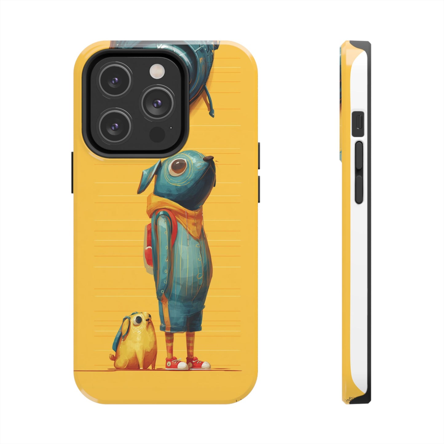Colorful Animal Art Tough Phone Case - Perfect for Pet Lovers & Kids