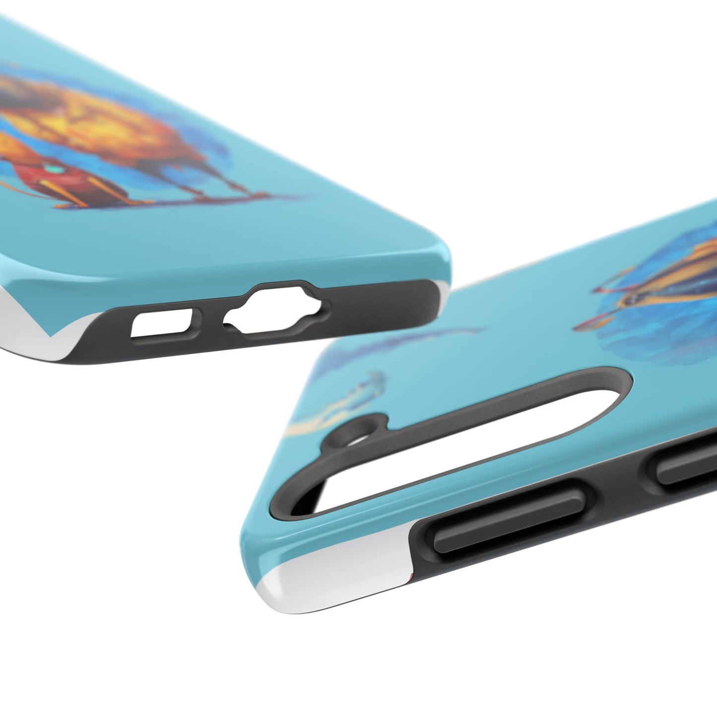 Whimsical Dog-Themed Tough Phone Case for Pet Lovers