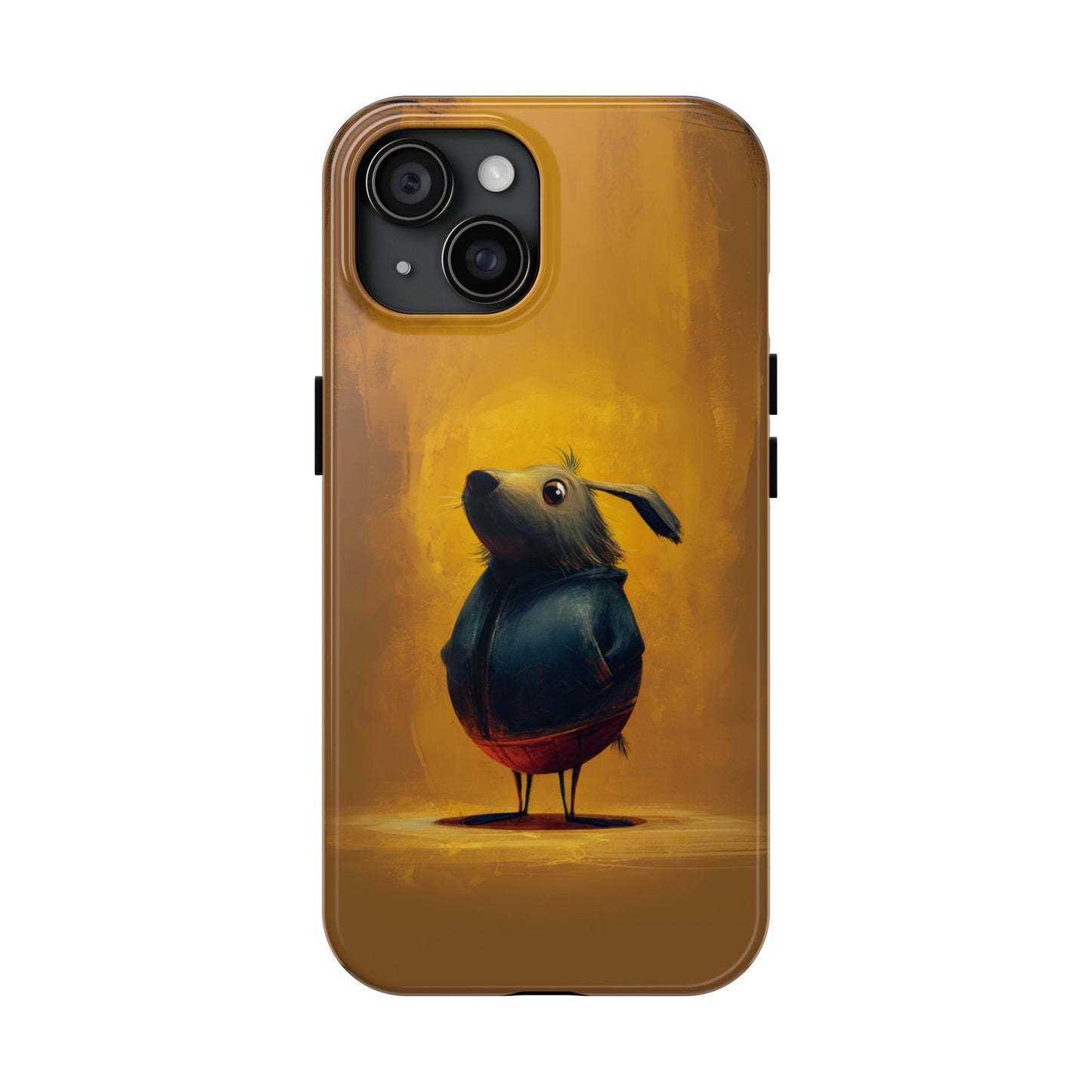Whimsical Dog Art Tough Phone Case - Durable & Stylish