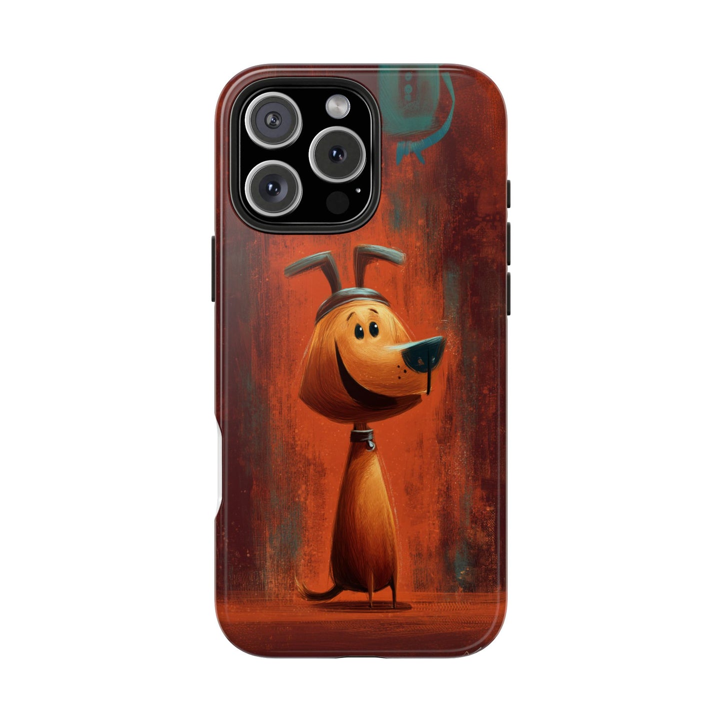 Playful Dog Art Tough Phone Case - Perfect for Pet Lovers