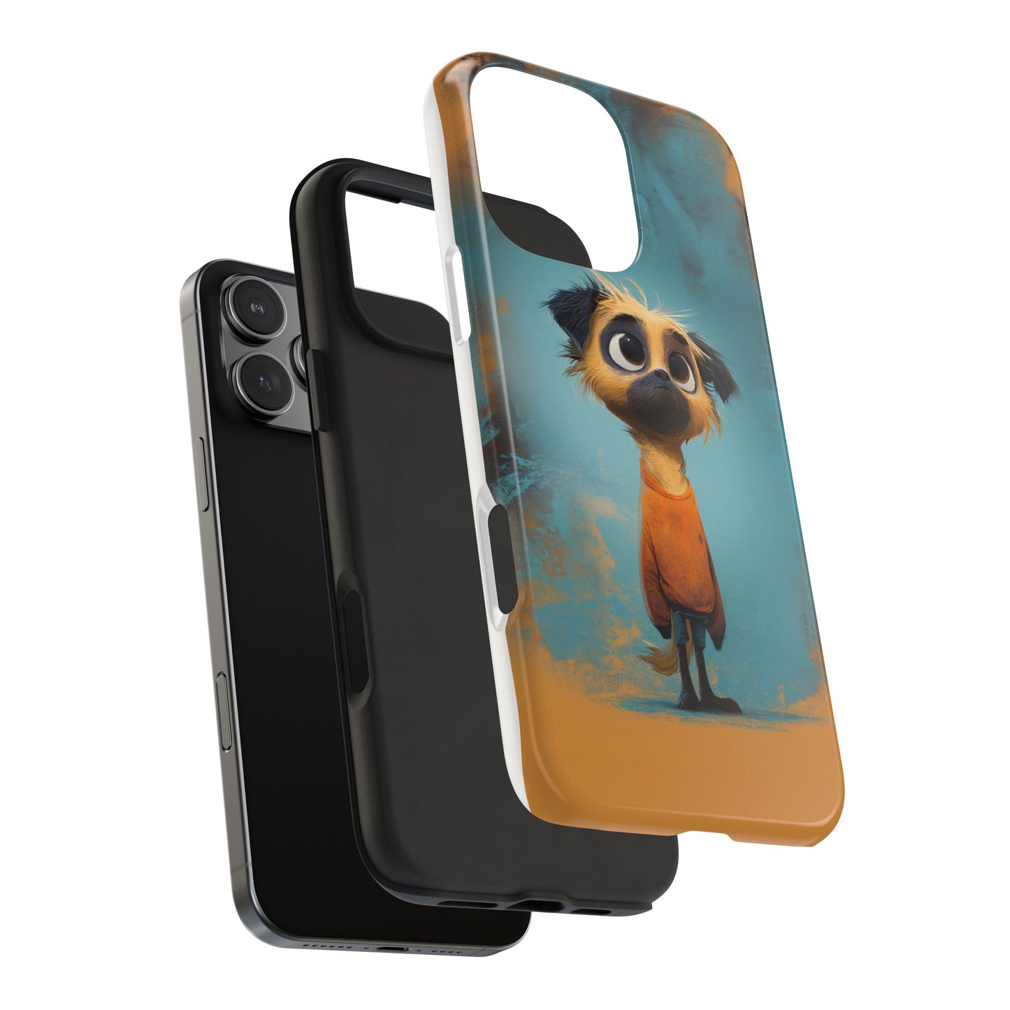 Cute Cartoon Dog Tough Phone Case for Pet Lovers