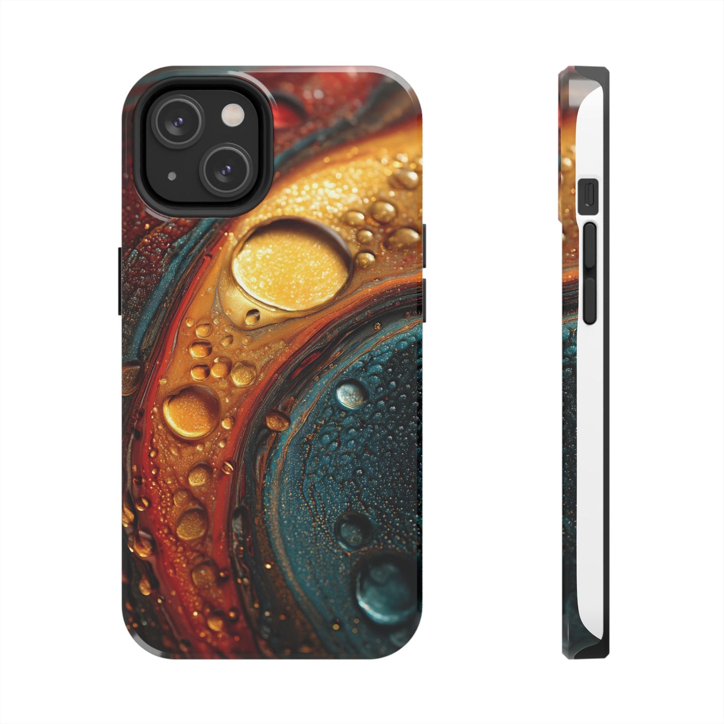 Vibrant Watercolor Tough Phone Case - Colorful Abstract Design