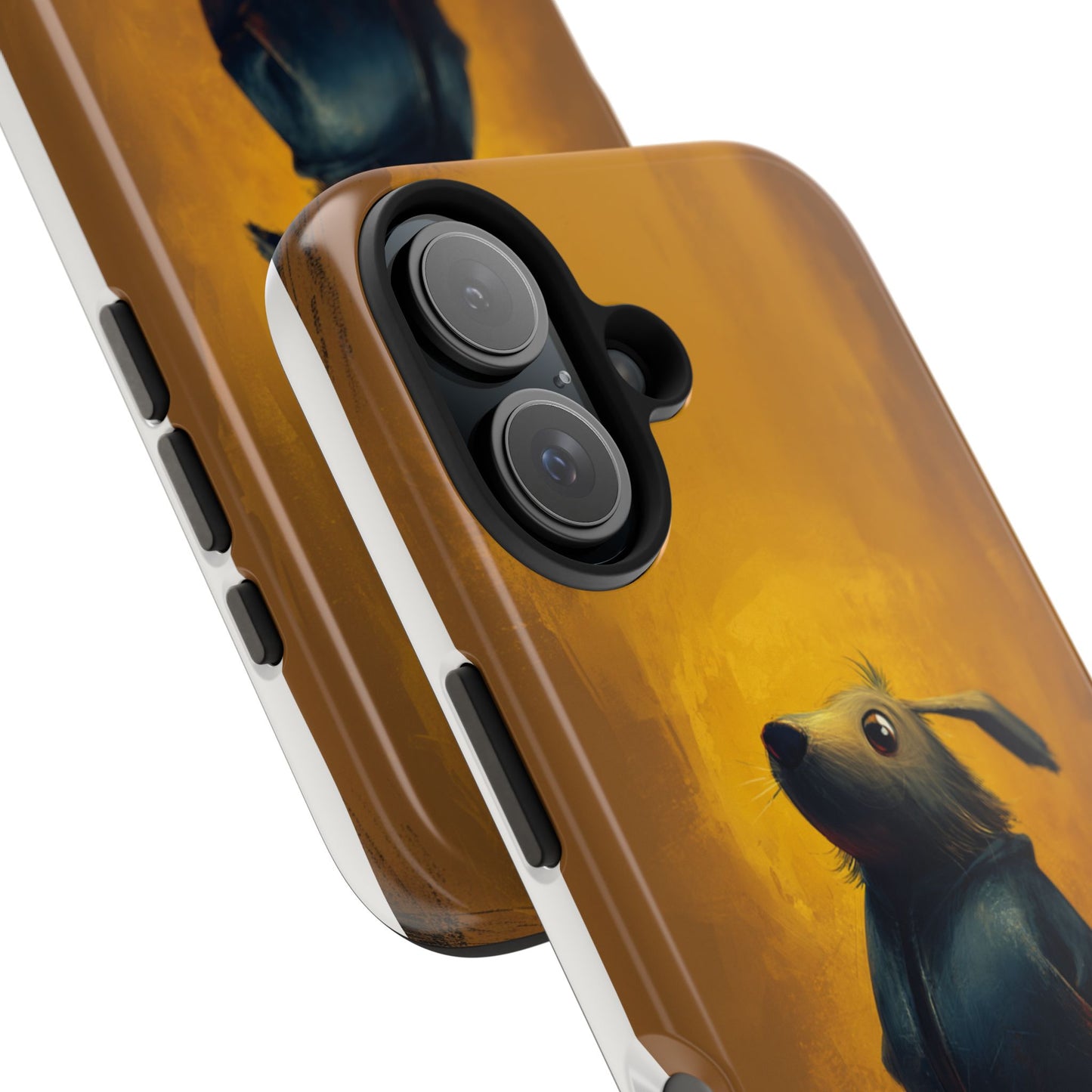 Whimsical Dog Art Tough Phone Case - Durable & Stylish