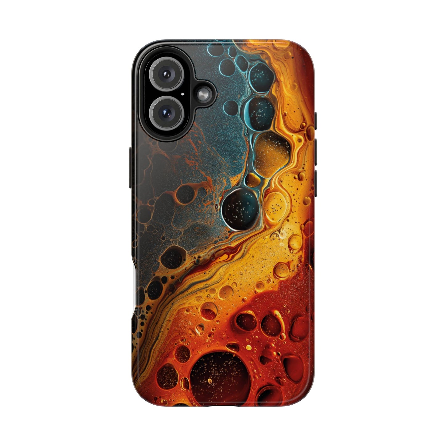 Abstract Lava Tough Phone Case - Vibrant Protective Cover for Adventurous Souls