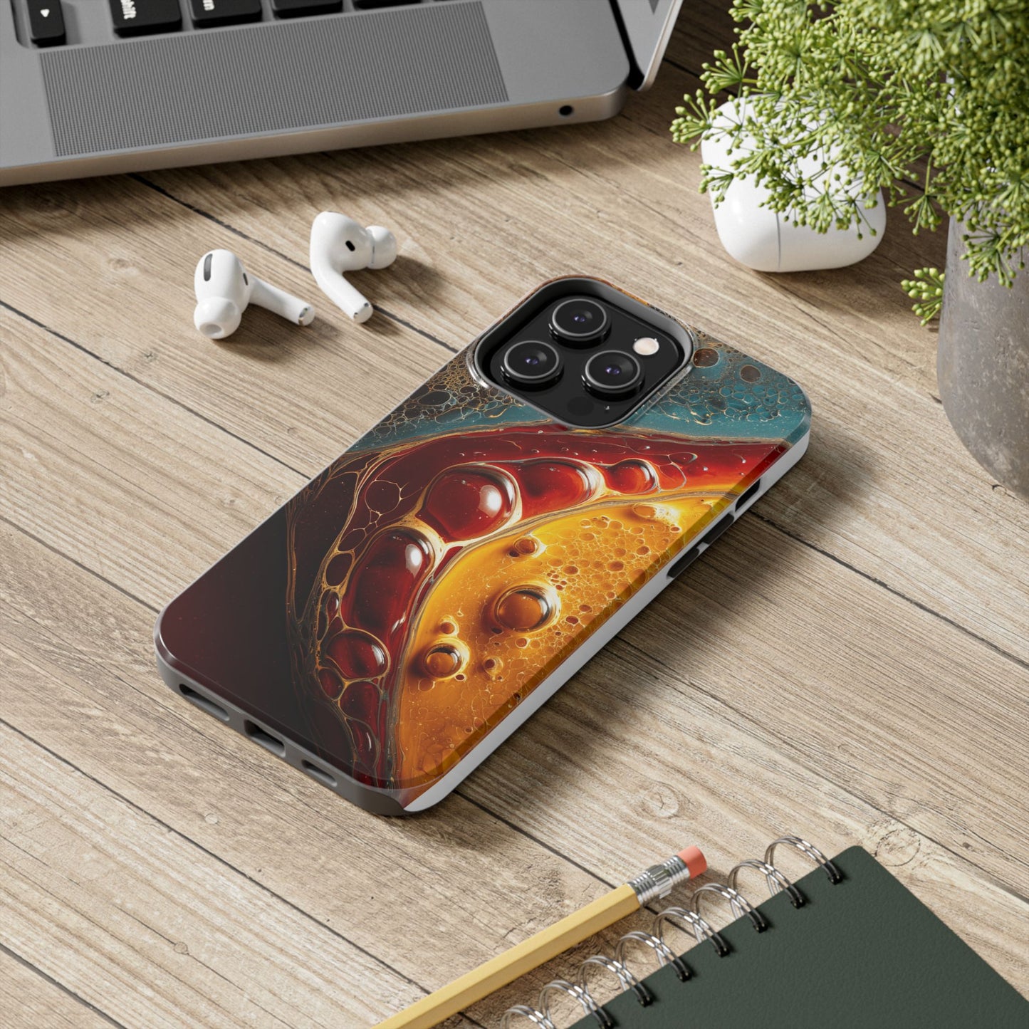 Vibrant Abstract Tough Phone Case - Colorful Protection for Your Device