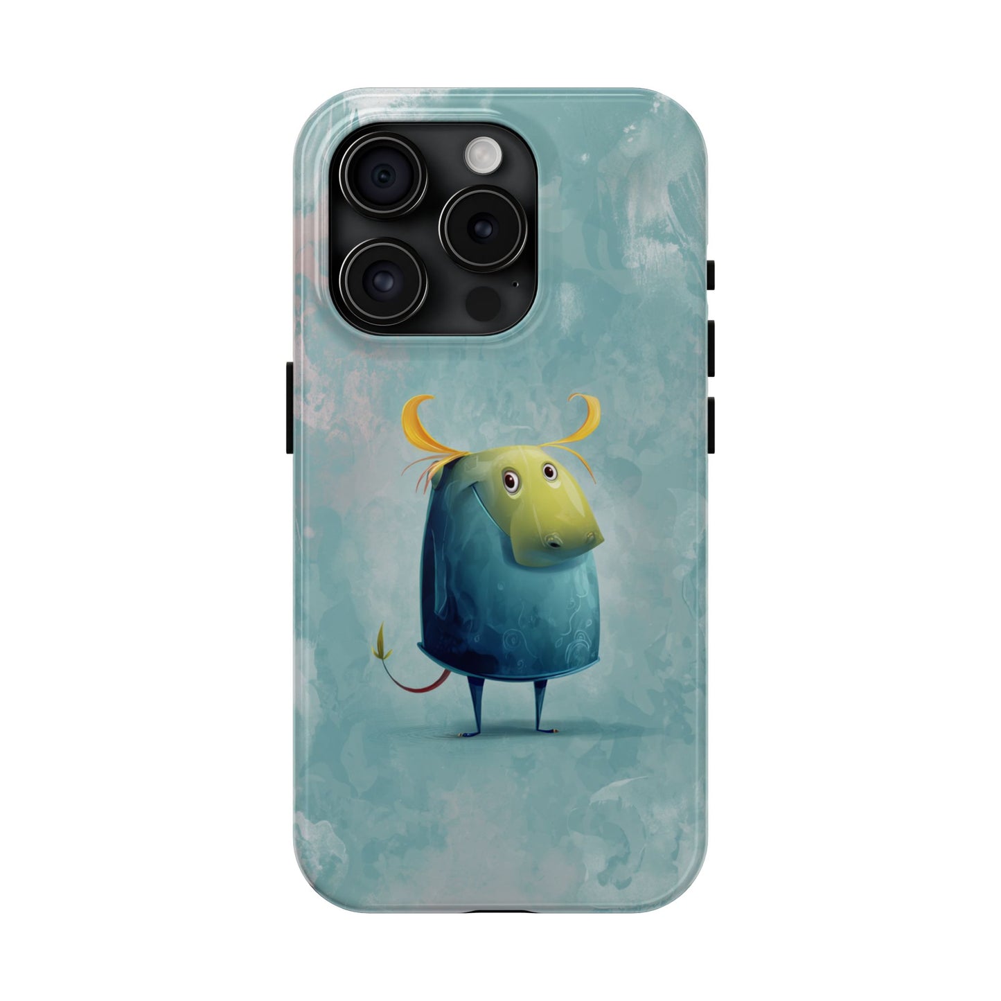 Cute Cartoon Bull Tough Phone Case - Durable & Fun Protection