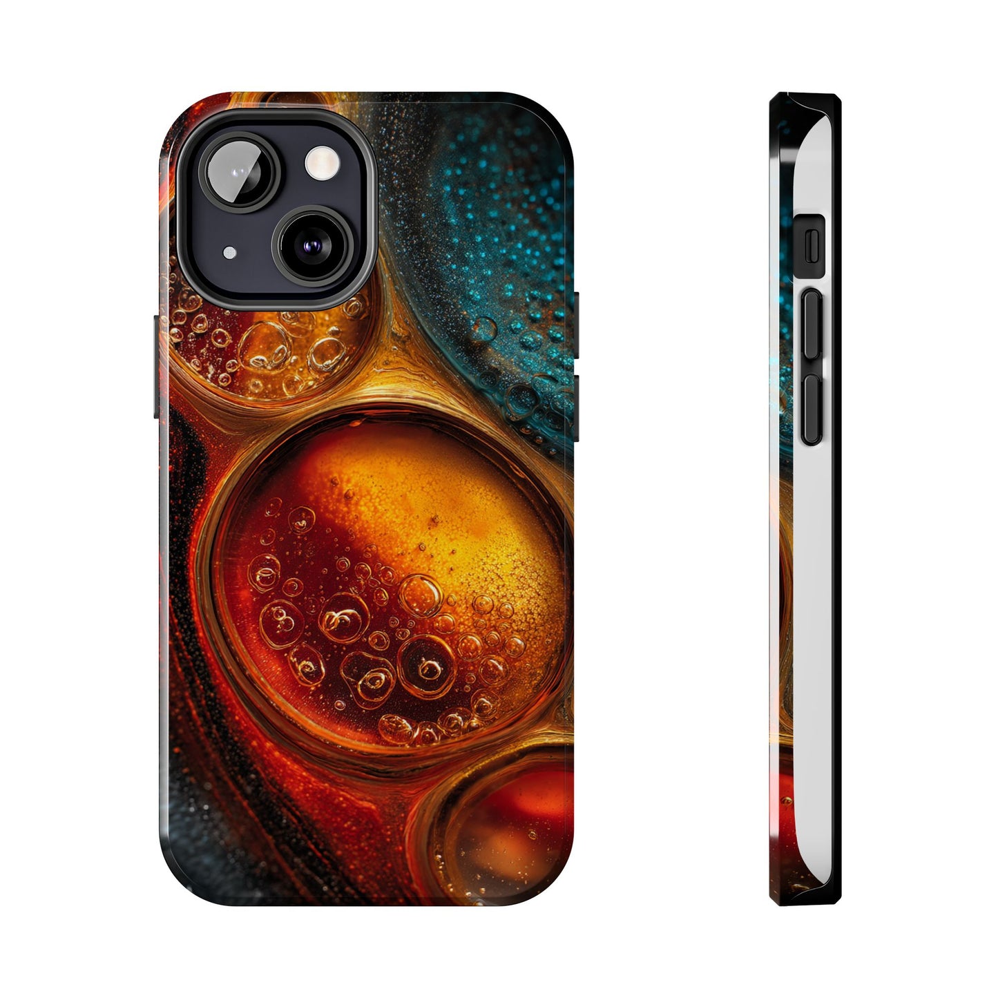 Vibrant Abstract Tough Phone Case – Bubble Design for Ultimate Protection
