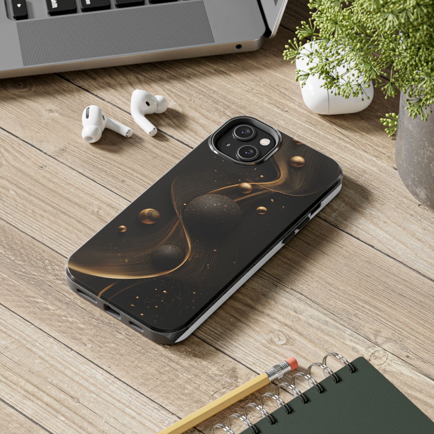 Elegant Abstract Galaxy Tough Phone Case - Perfect for Cosmic Art Lovers