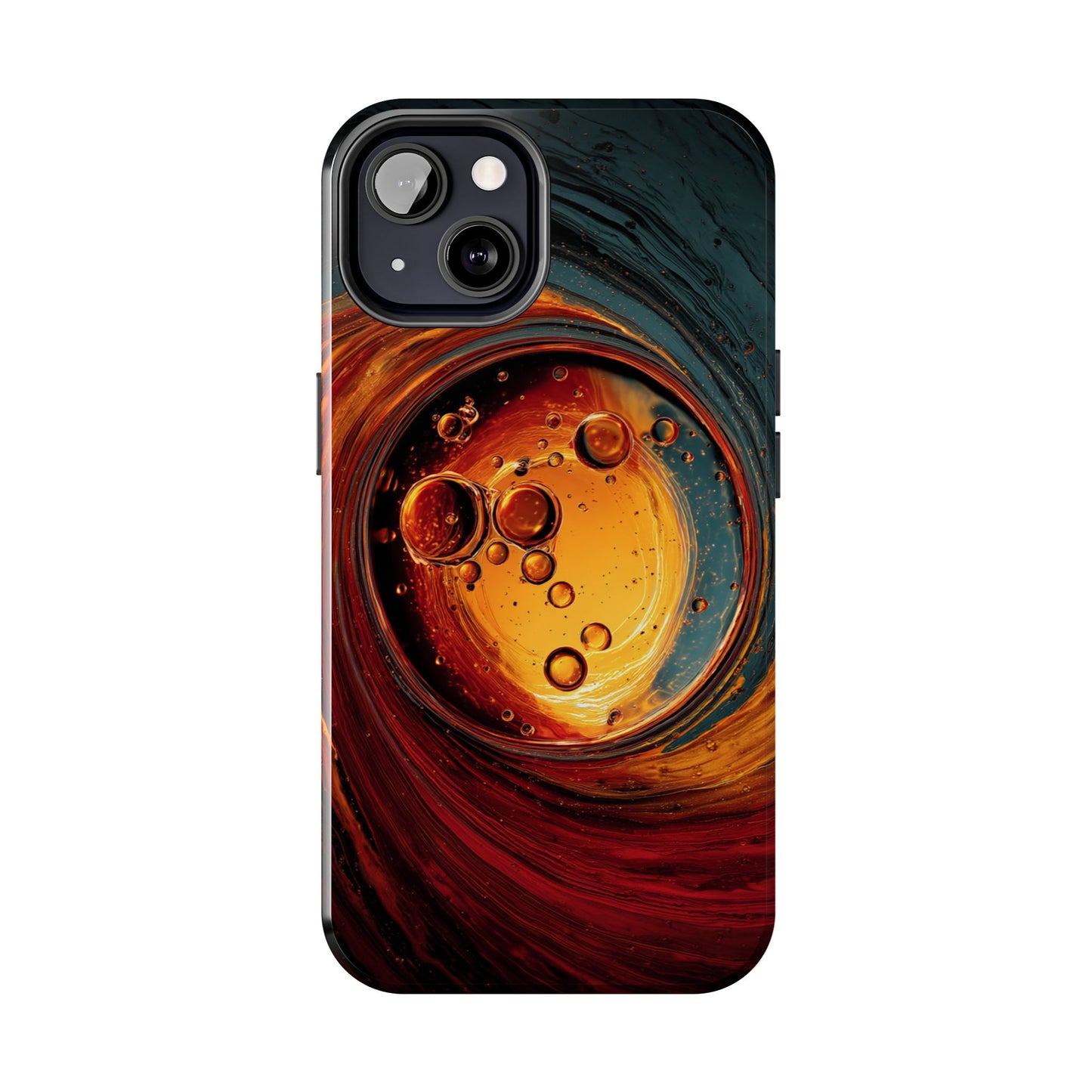 Vibrant Abstract Phone Case with Bubble Design - Tough & Stylish