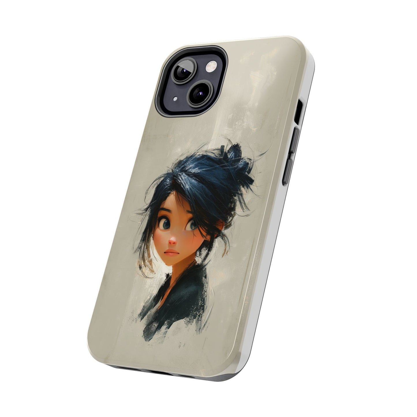 Artistic Tough Phone Case – Unique Portrait Design for Creatives