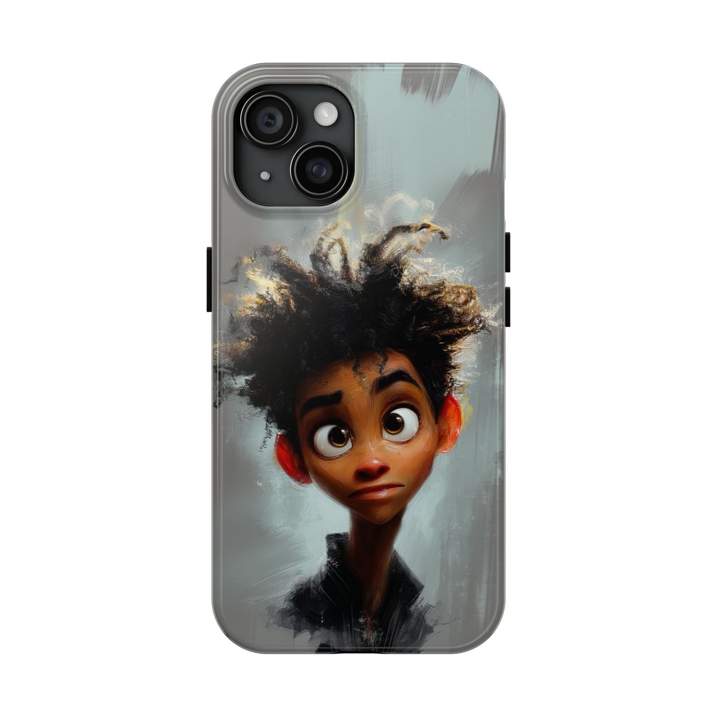 Artistic Tough Phone Case - Unique Design with Character - Great Gift Idea