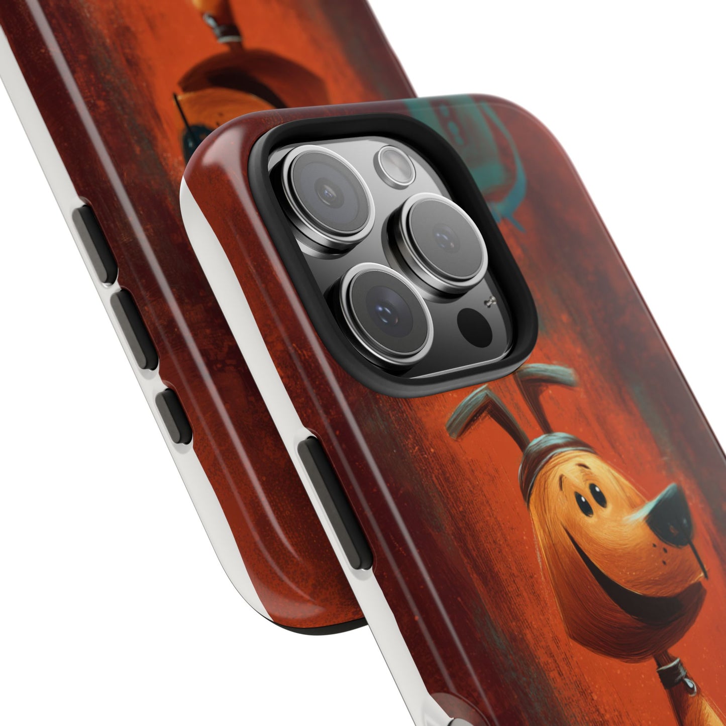 Playful Dog Art Tough Phone Case - Perfect for Pet Lovers