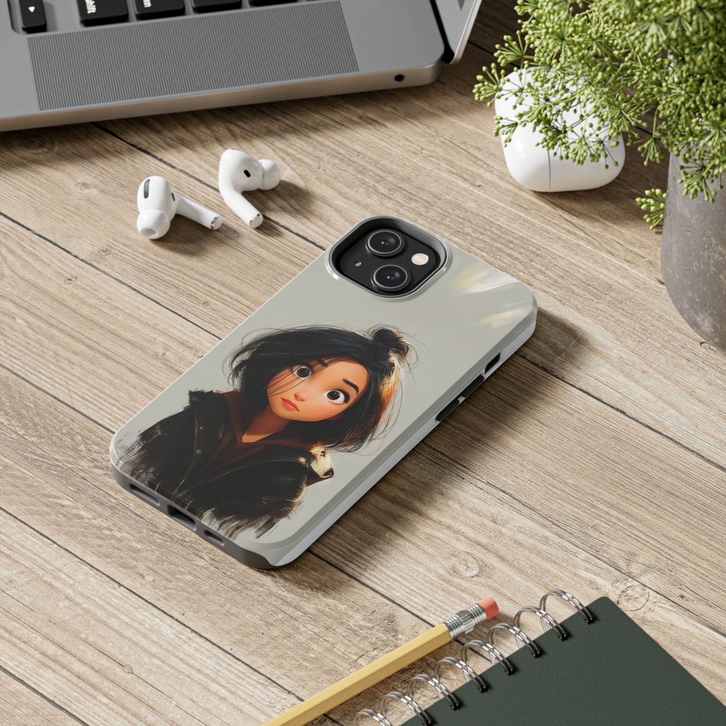 Artistic Tough Phone Case - Unique Design for Creative Souls