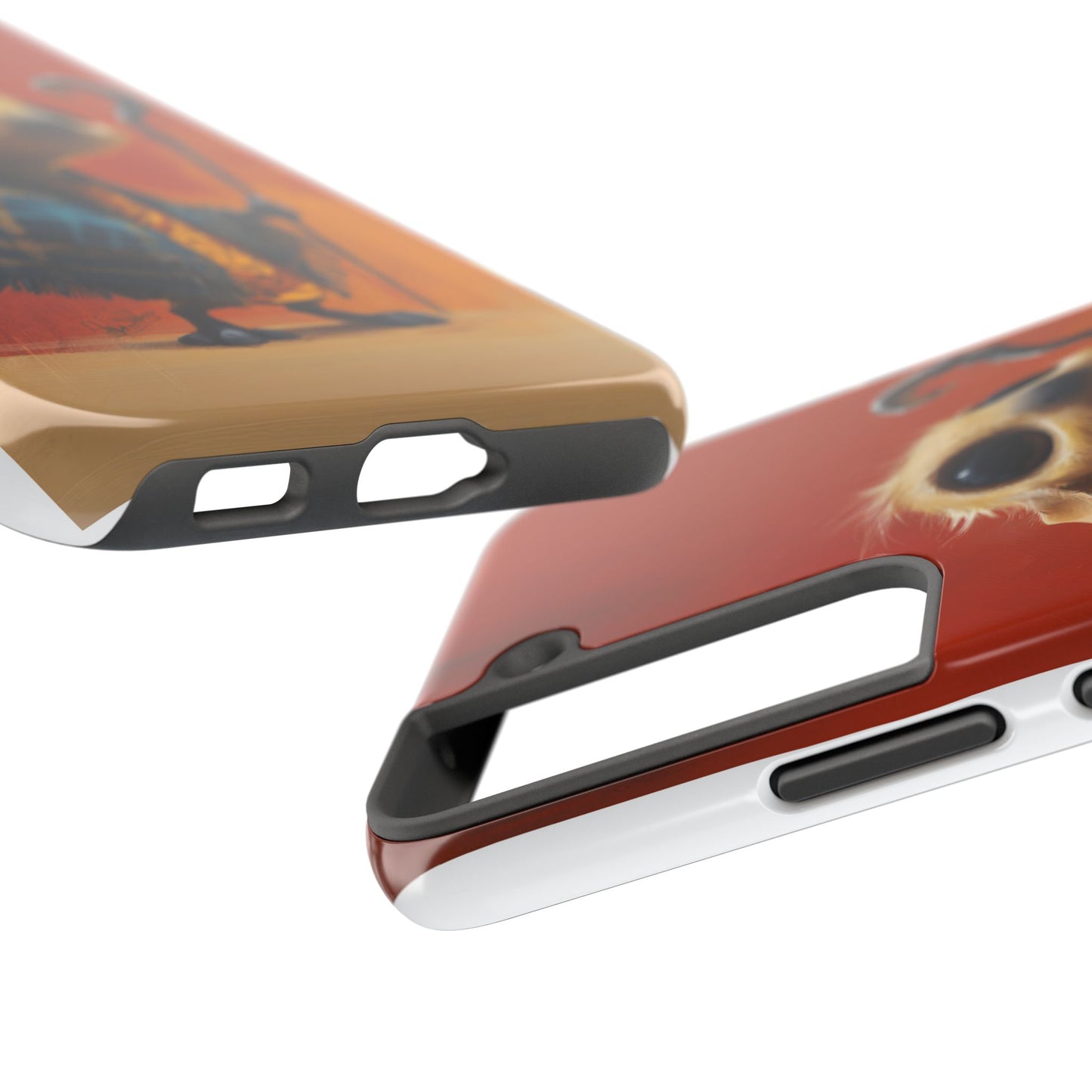 Whimsical Tough Phone Case - Cute Character Design for Kids & Adults