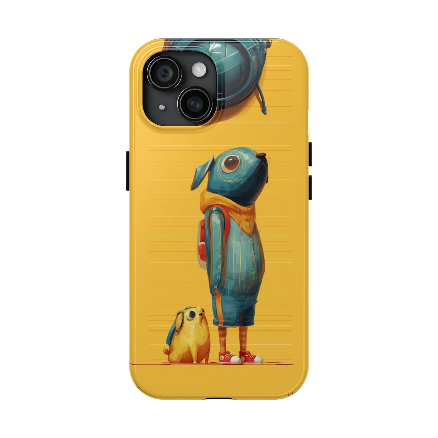 Colorful Animal Art Tough Phone Case - Perfect for Pet Lovers & Kids