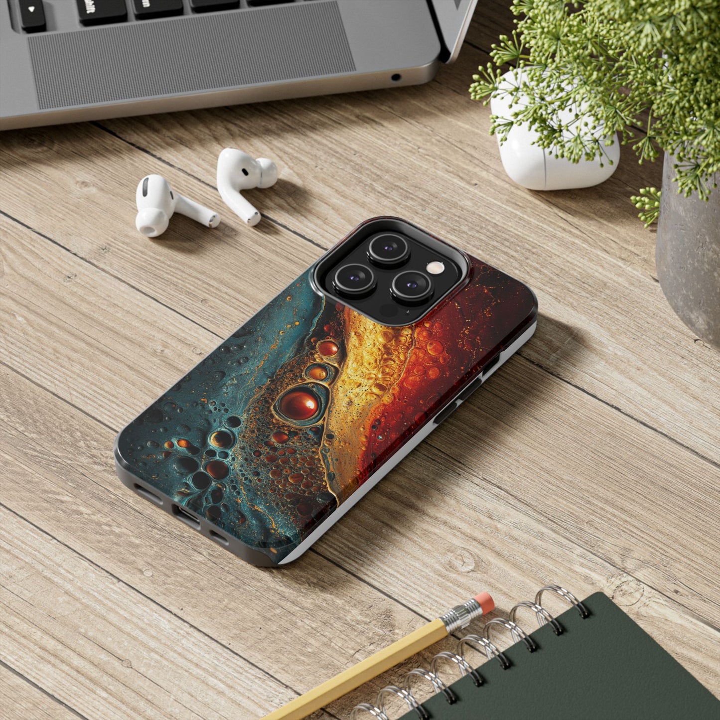 Abstract Colorful Tough Phone Case - Protective Cover with Unique Design