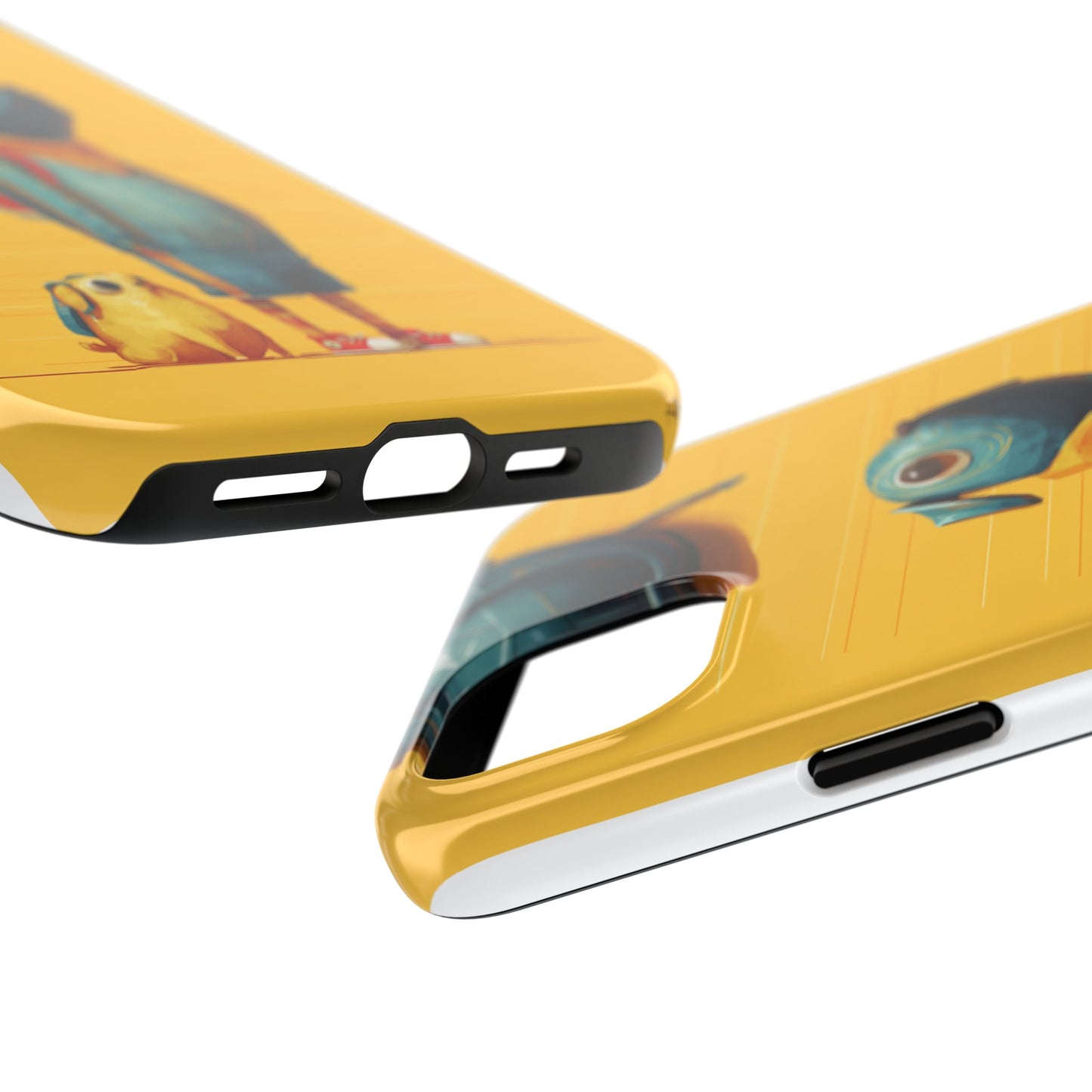 Colorful Animal Art Tough Phone Case - Perfect for Pet Lovers & Kids