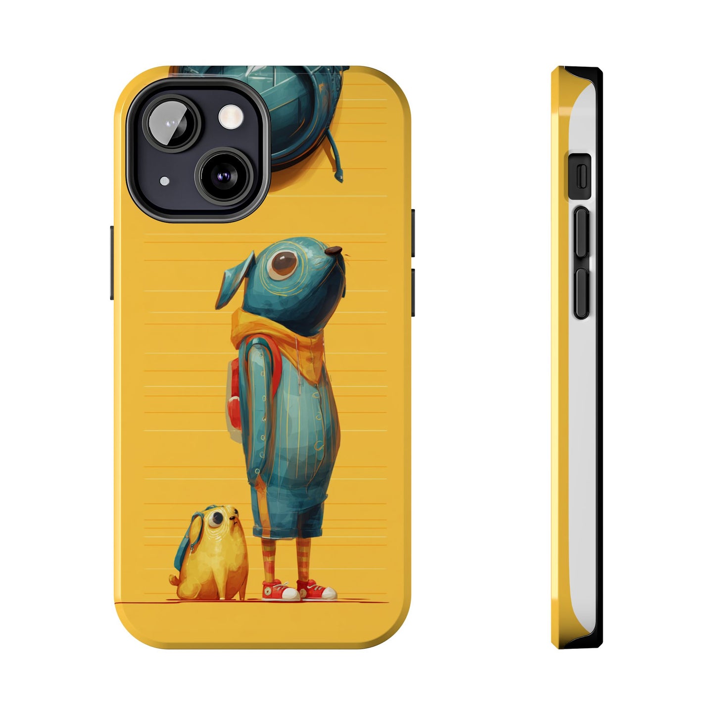 Colorful Animal Art Tough Phone Case - Perfect for Pet Lovers & Kids