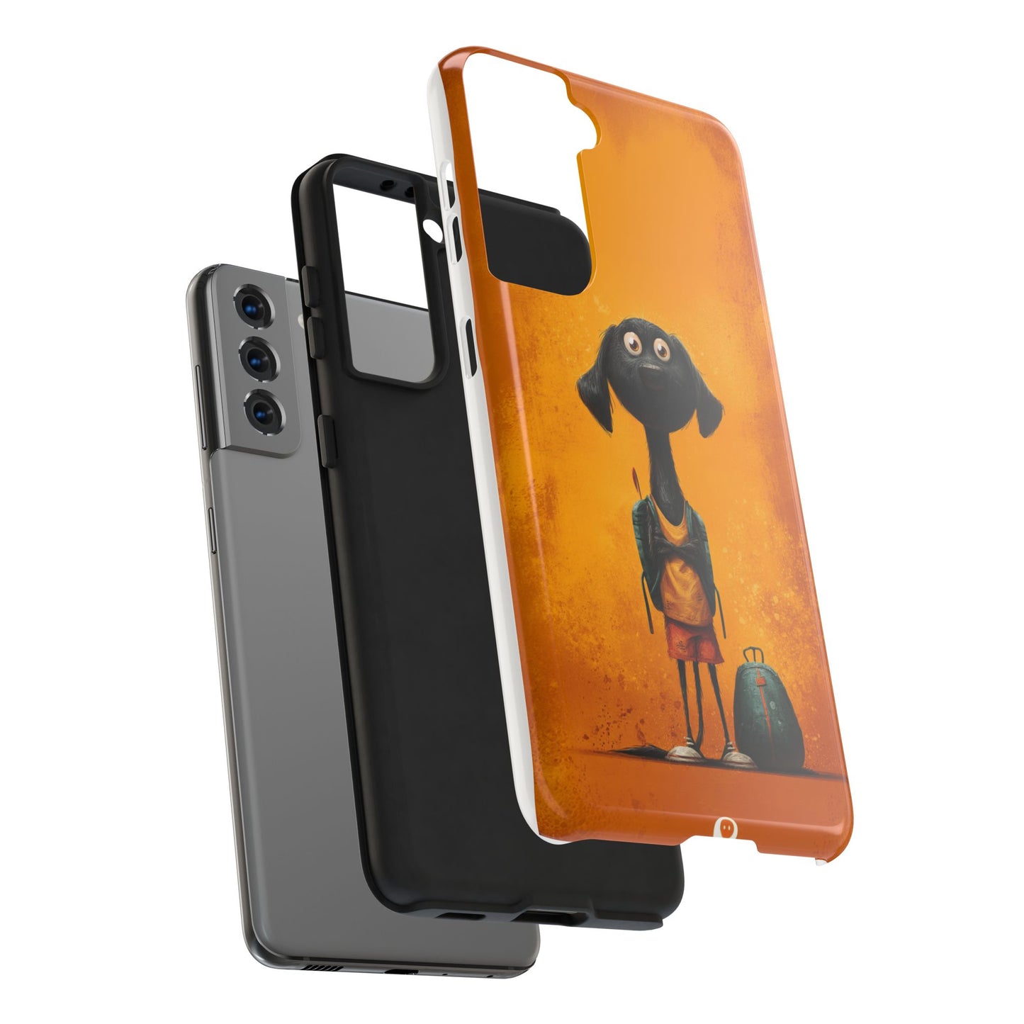 Cute Dog Art Tough Phone Case for Animal Lovers