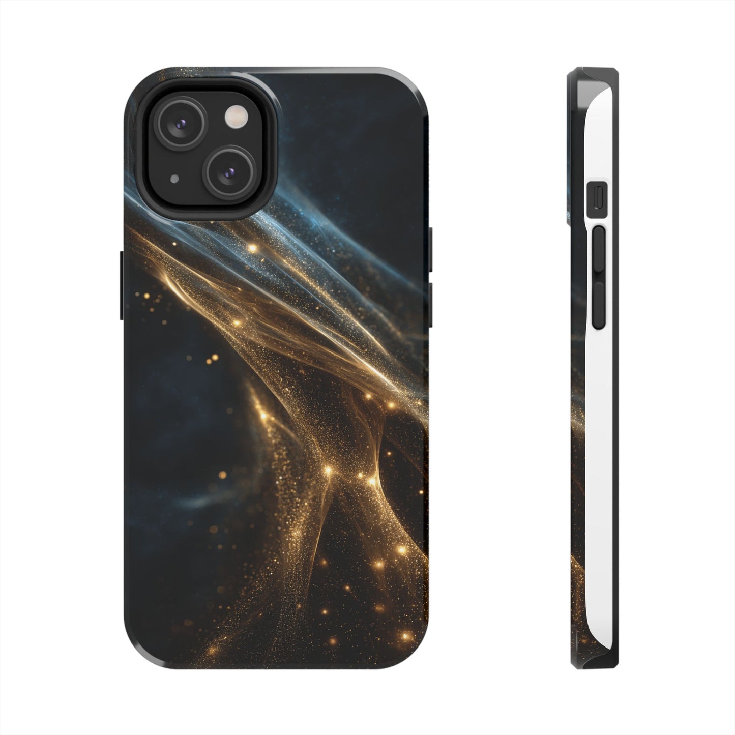 Stunning Gold Swirl Tough Phone Case - Stylish Protection with Elegance